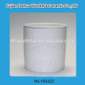 Morden recipiente de açúcar de cerâmica com estatueta de flores
